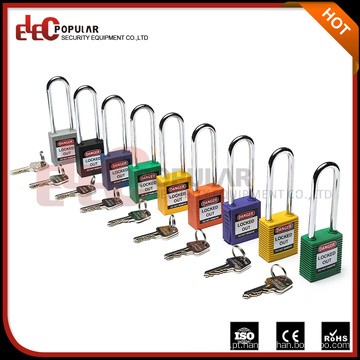 Elecpopular Zhjiang Wenzhou Long Metal Shackle Safe Lock OEM Keyed Alike Padlock